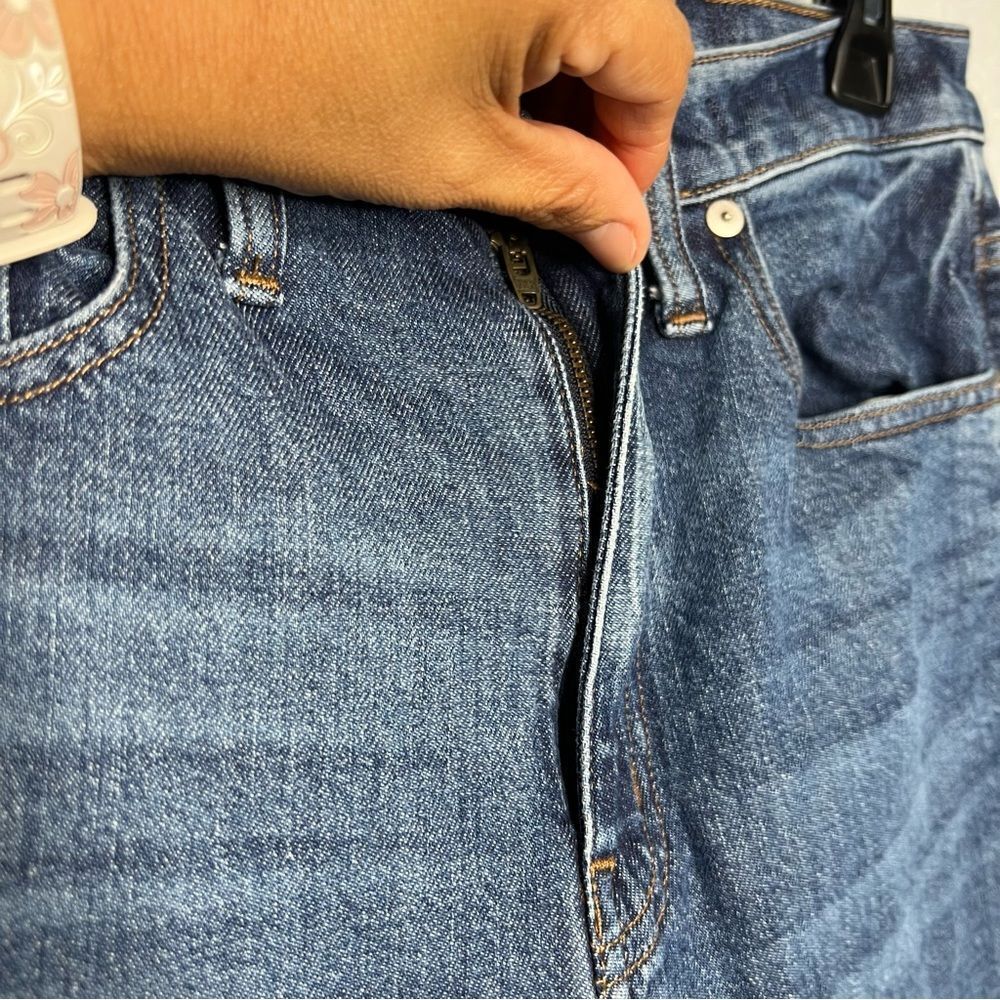 Madewell The High Rise Slim Boyjean Denim Dark Was Blue Women’s Jeans Sz 28 - Picture 8 of 13